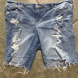 Torrid Feel The Fit Women’s Distressed Denim Shorts 20